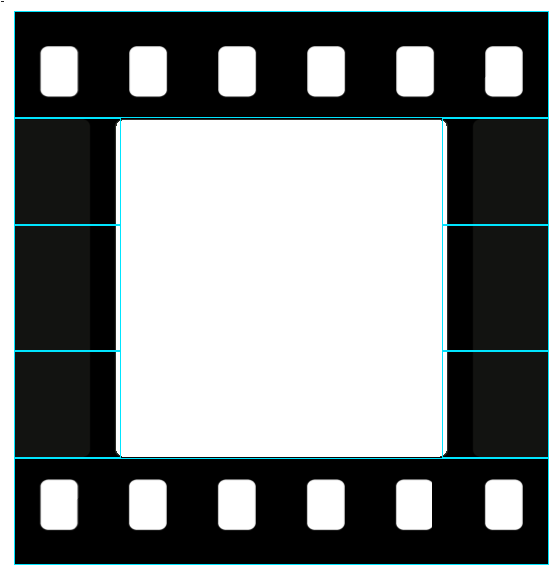 Film Strip Frame Graphic PNG Image