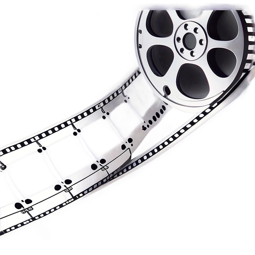 Film Strip With Film Reel Png 40 PNG Image