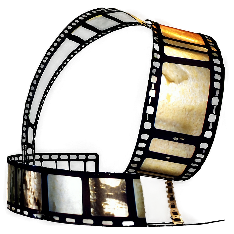 Film Strip With Film Reel Png Tfg25 PNG Image