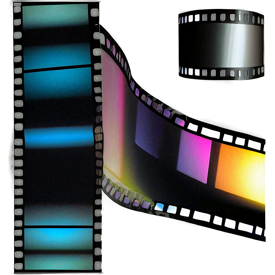 Film Strip With Light Leaks Png Vvg PNG Image