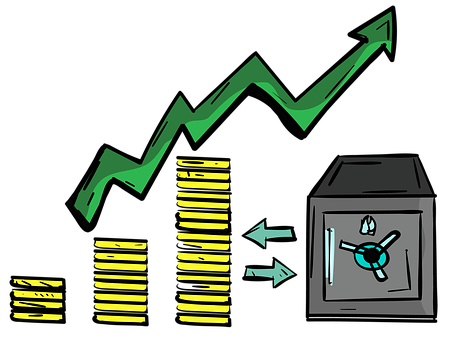 Financial Growth And Security Illustration PNG Image