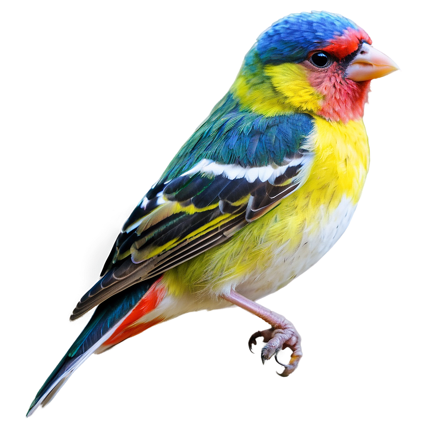 Finch Bird Colorful Png 3 PNG Image