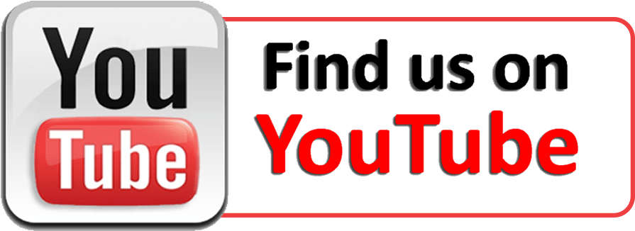 Find Us On You Tube Banner PNG Image