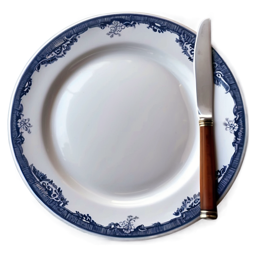 Fine Dining White Plate Png Rro47 PNG Image