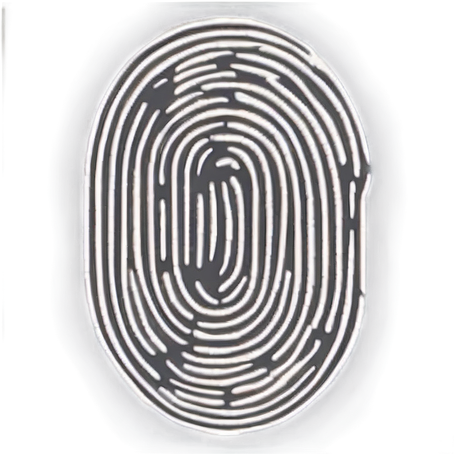 Fingerprint In Circle Shape Png Ddp15 PNG Image