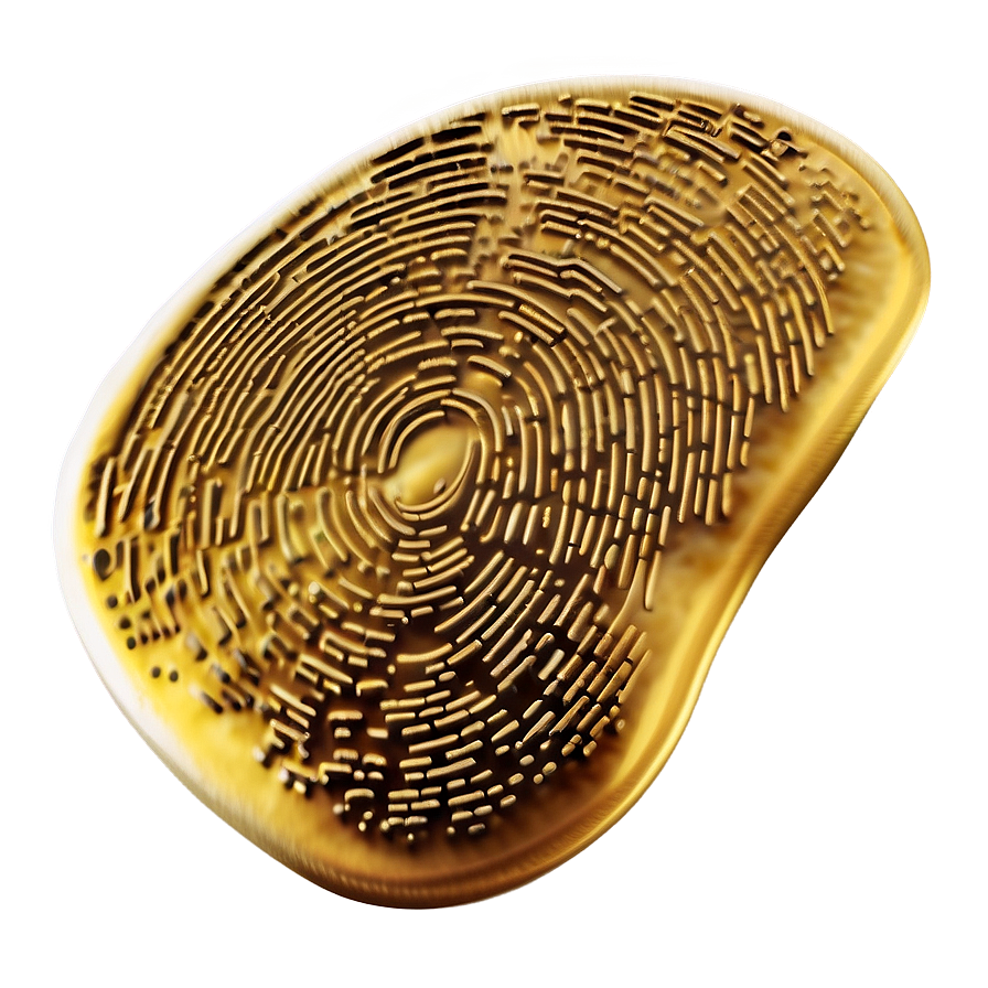 Fingerprint In Golden Color Png Qqf39 PNG Image