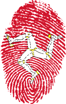 Fingerprint Running Man Illustration PNG Image