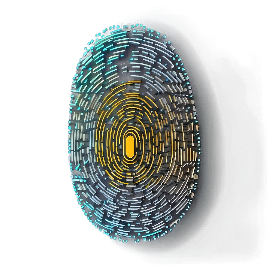 Fingerprint With Binary Code Png Oqn54 PNG Image