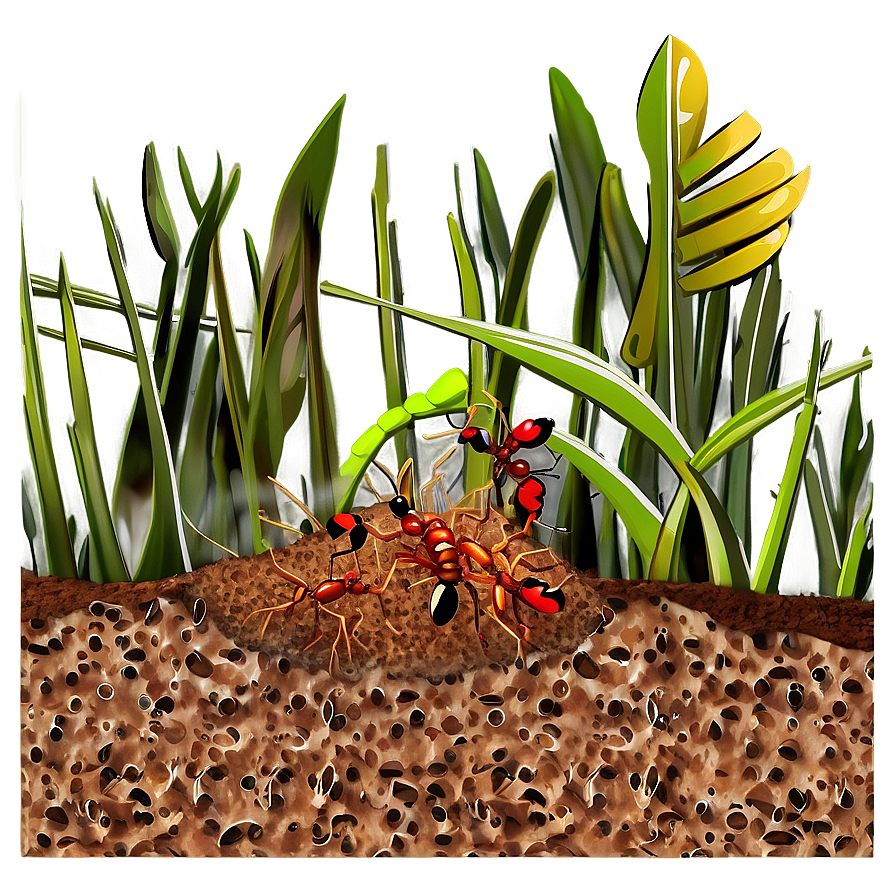 Fire Ant Nest Diagram Png Ooy98 PNG Image