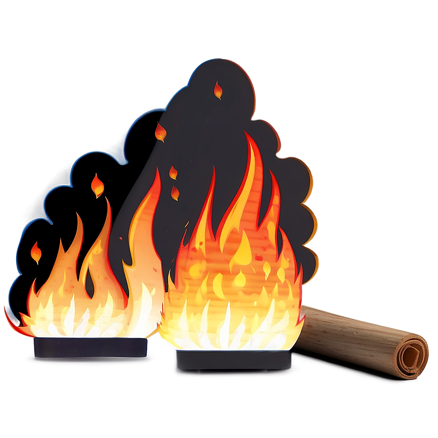 Fire Cartoon Scene Png 06212024 PNG Image