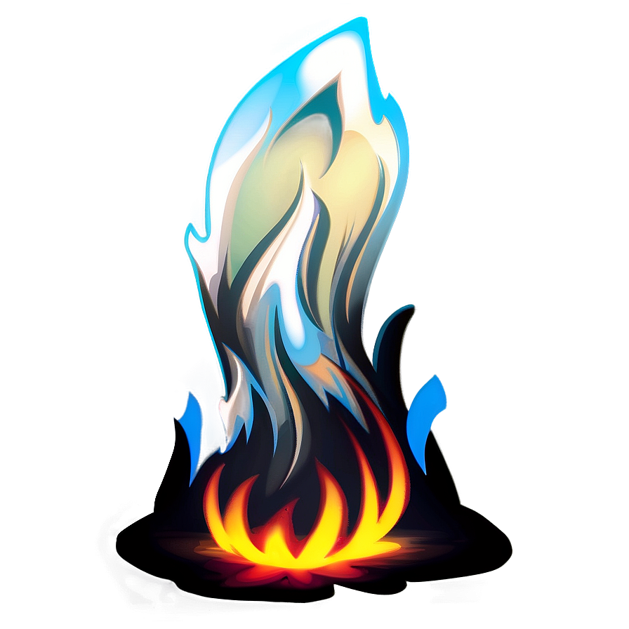 Fire Cartoon Scene Png Hnl20 PNG Image