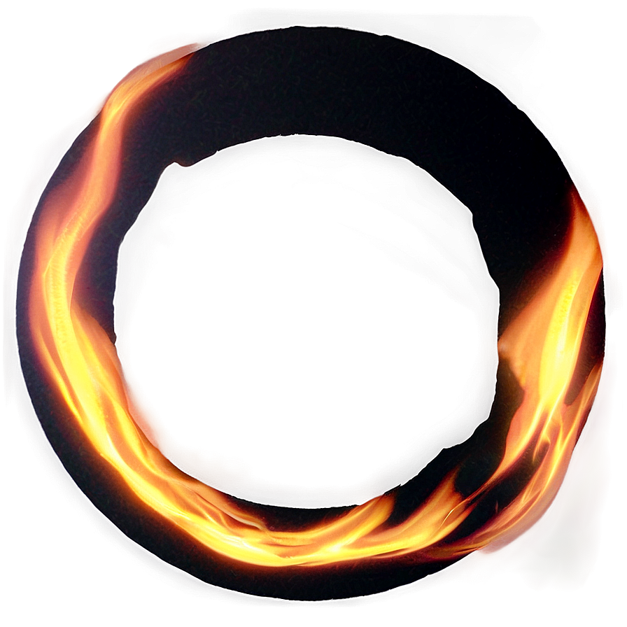 Fire Circle D PNG Image