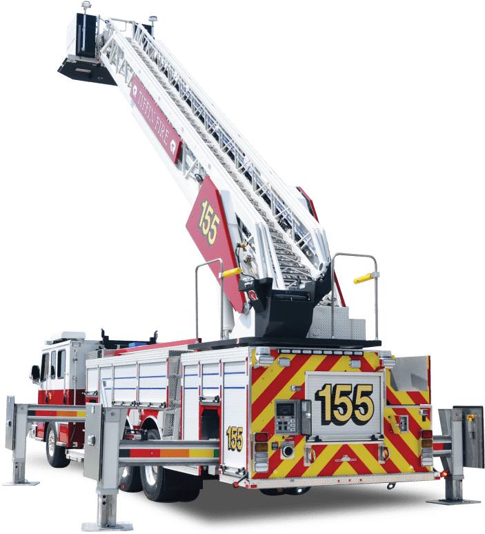 Fire Engine Ladder Truck155 PNG Image