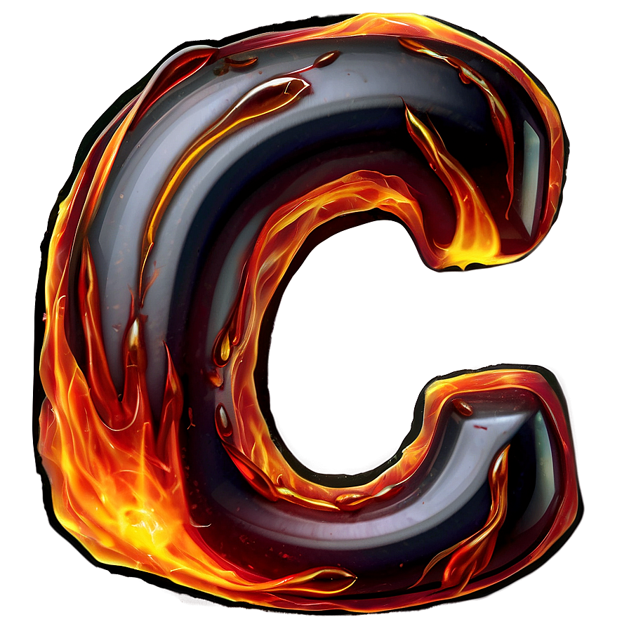 Fire Letter C Png Opp36 PNG Image