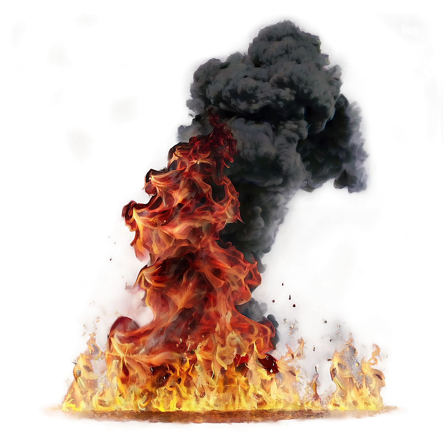 Fire Smoke Cascade Png 05252024 PNG Image