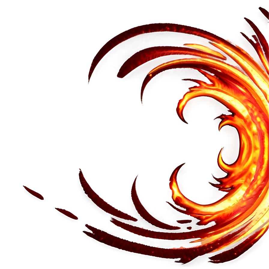 Fire Swirl Border Png Wkp PNG Image