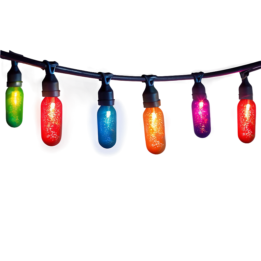 Firecracker Christmas String Lights Png Uxw94 PNG Image