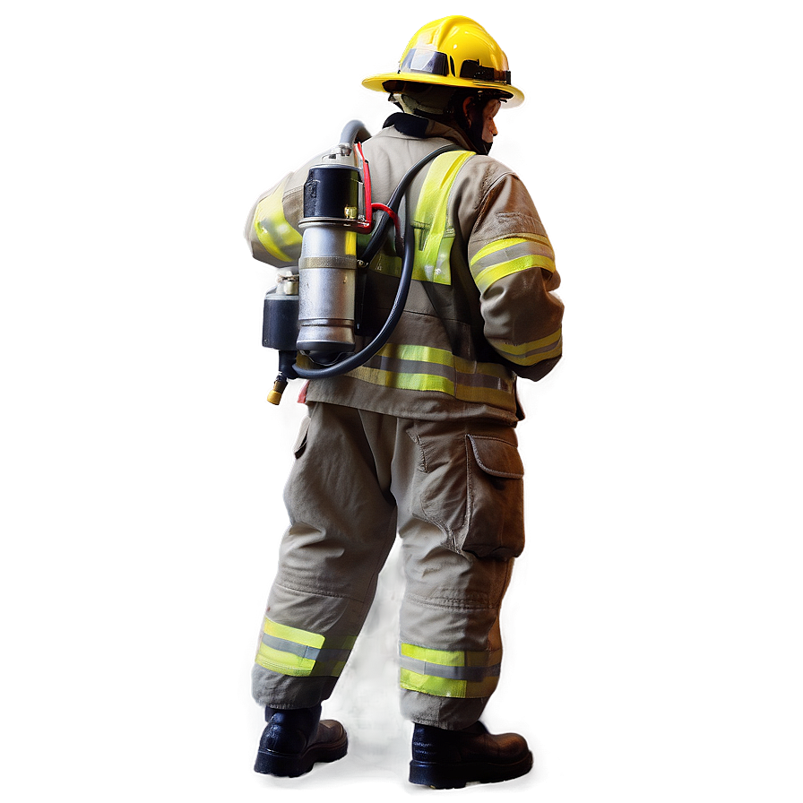 Firefighter In Hazardous Environment Png The PNG Image