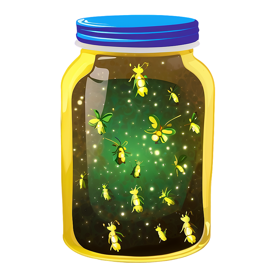 Fireflies In A Jar Png 48 PNG Image