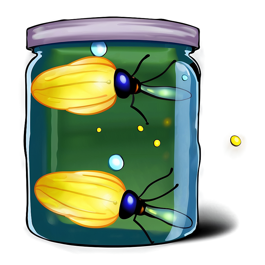 Fireflies In A Jar Png Gkk27 PNG Image