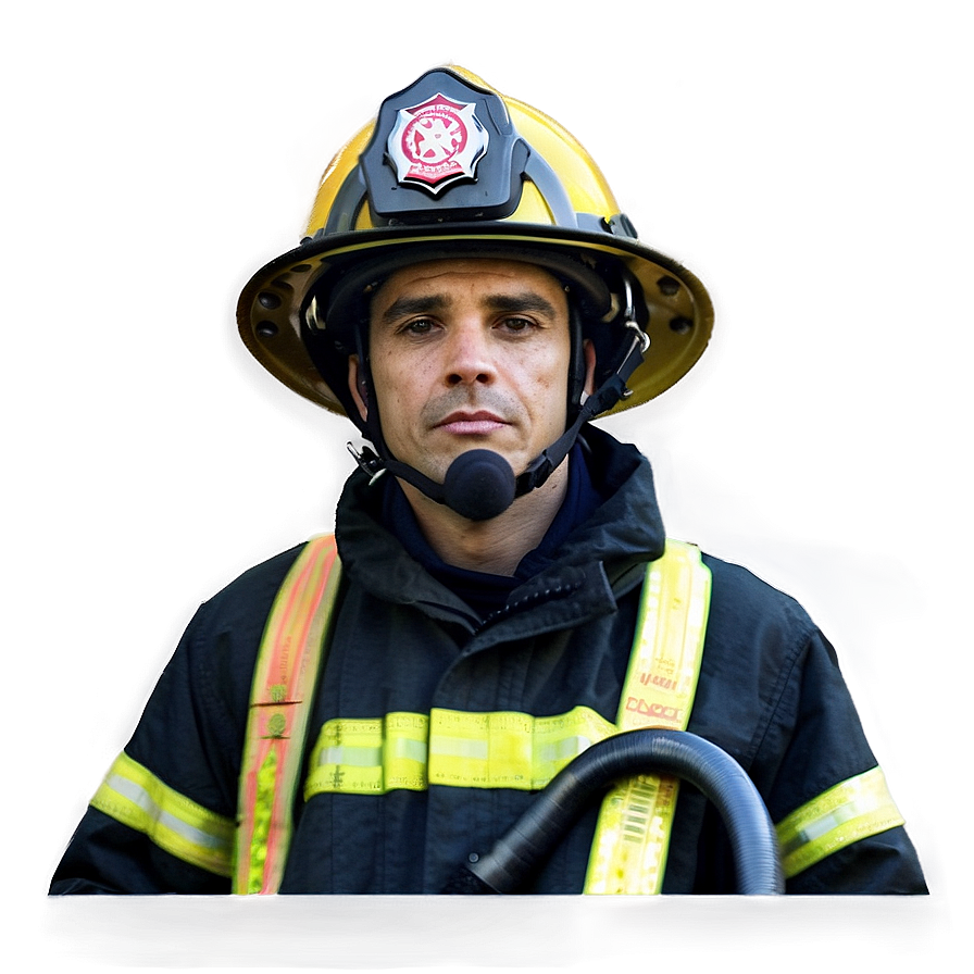 Fireman Portrait Png Uig PNG Image