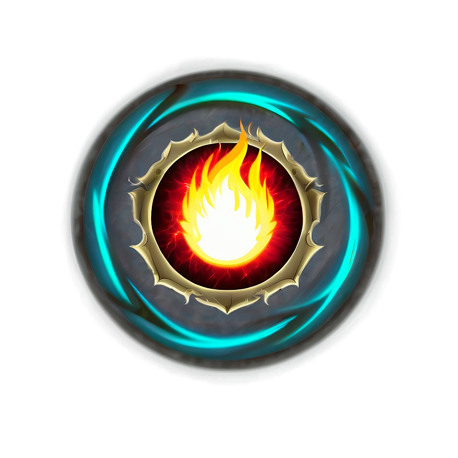 Firestorm Circle Design Png Ywg PNG Image