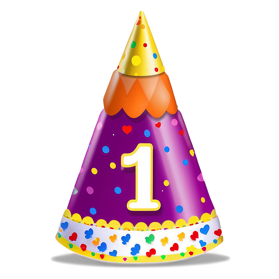 First Birthday Hat Png Mbu78 PNG Image