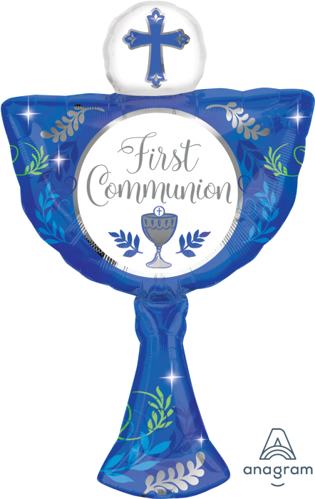 First Communion Balloon Decoration PNG Image