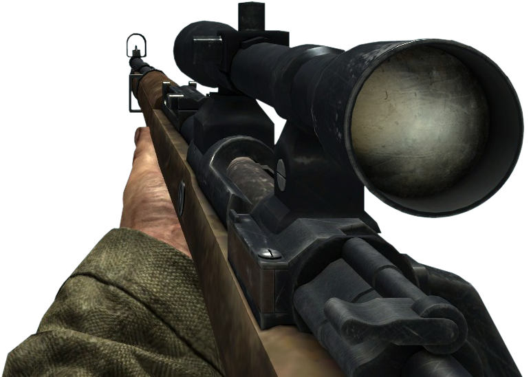 First Person Sniper Rifle View PNG Image