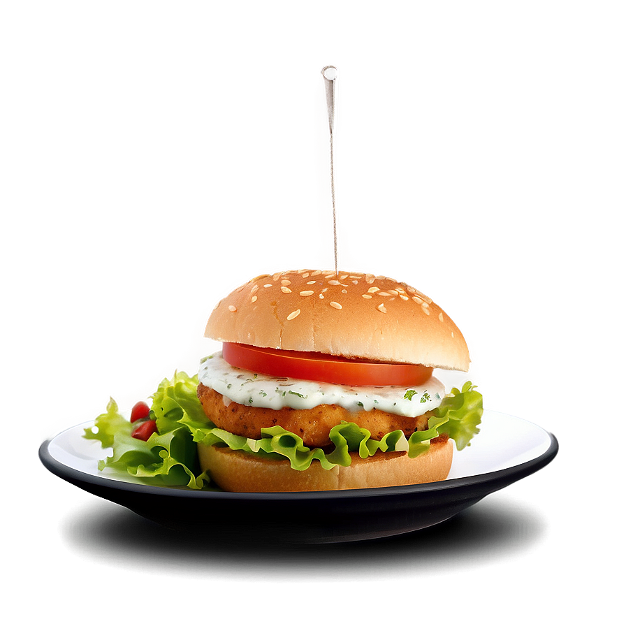 Fish Burger With Tartar Sauce Png 81 PNG Image