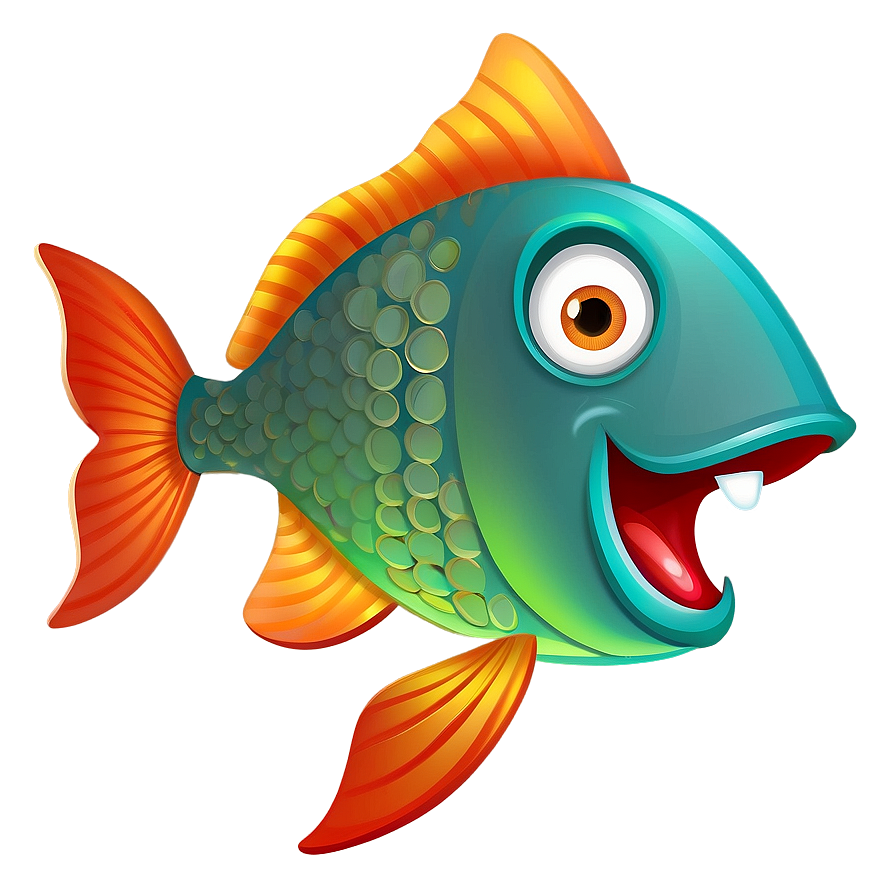 Fish Cartoon Character Transparent Png 85 PNG Image