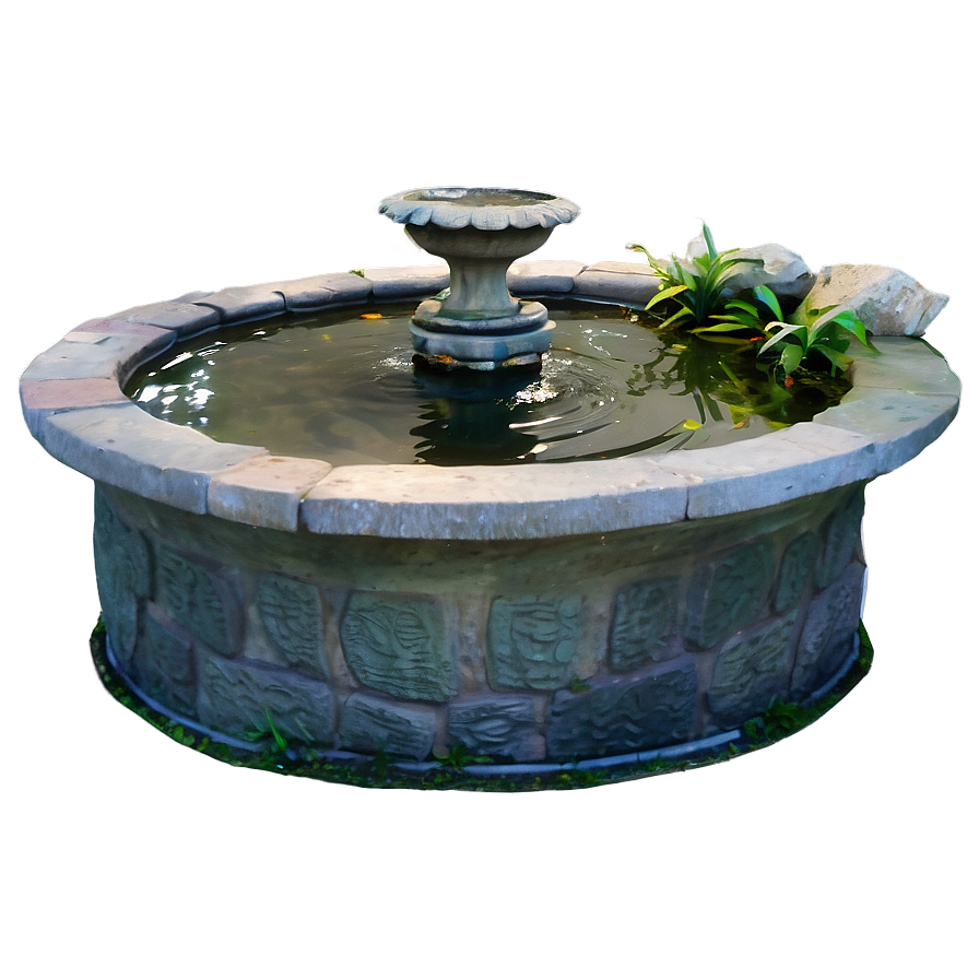 Fish Pond Fountain Png Ntn54 PNG Image