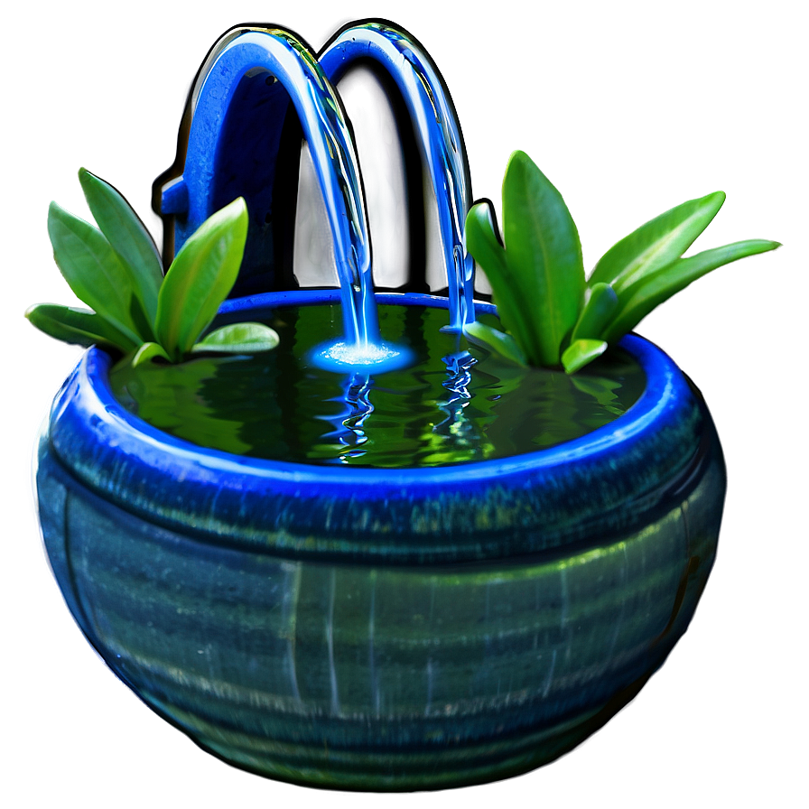 Fish Pond Fountain Png Wad PNG Image