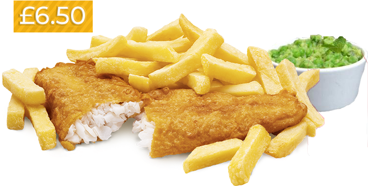 Fishand Chipswith Peas Price Tag PNG Image