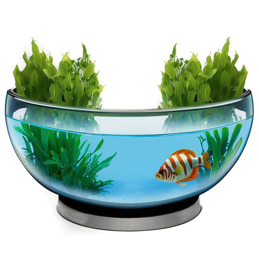 Fishbowl Aquarium Setup Png 4 PNG Image