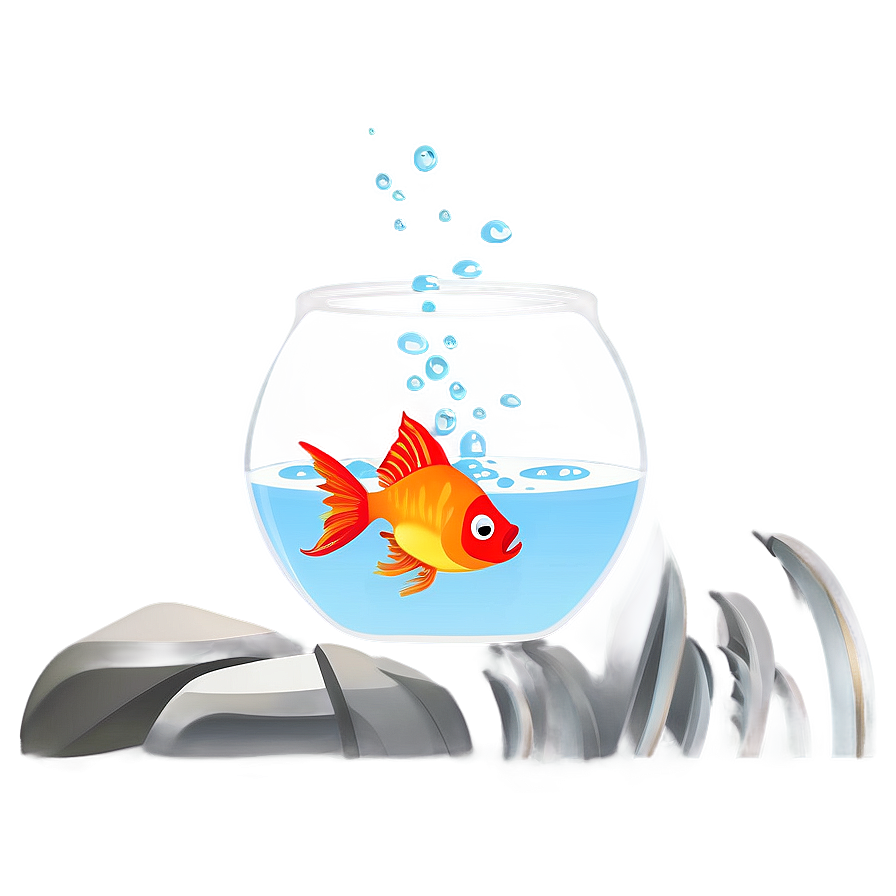 Fishbowl With Feeding Fish Png 6 PNG Image