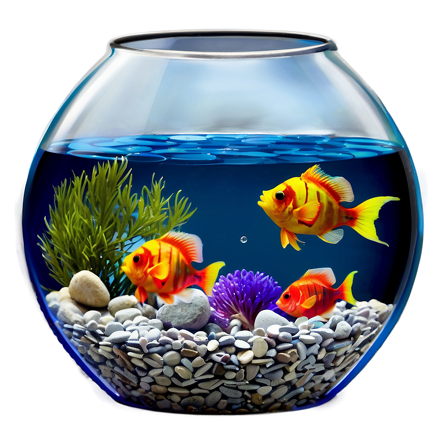 Fishbowl With Pebbles Png 95 PNG Image