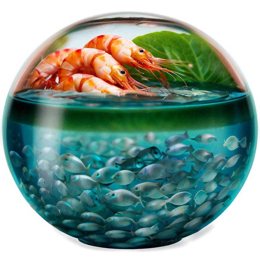 Fishbowl With Shrimp Png Pox90 PNG Image