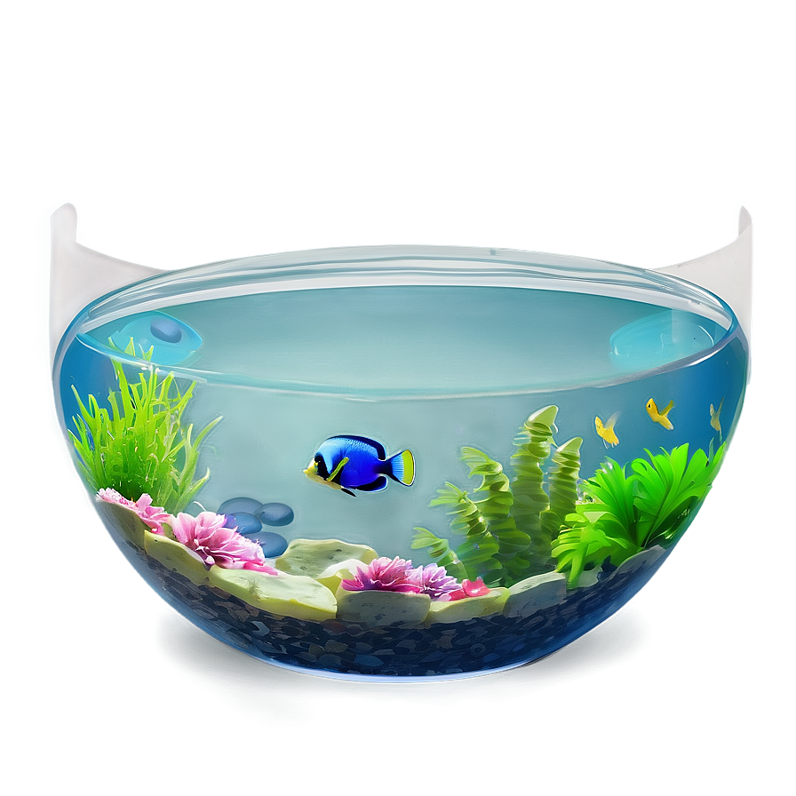 Fishbowl With Tropical Fish Png Hgb91 PNG Image