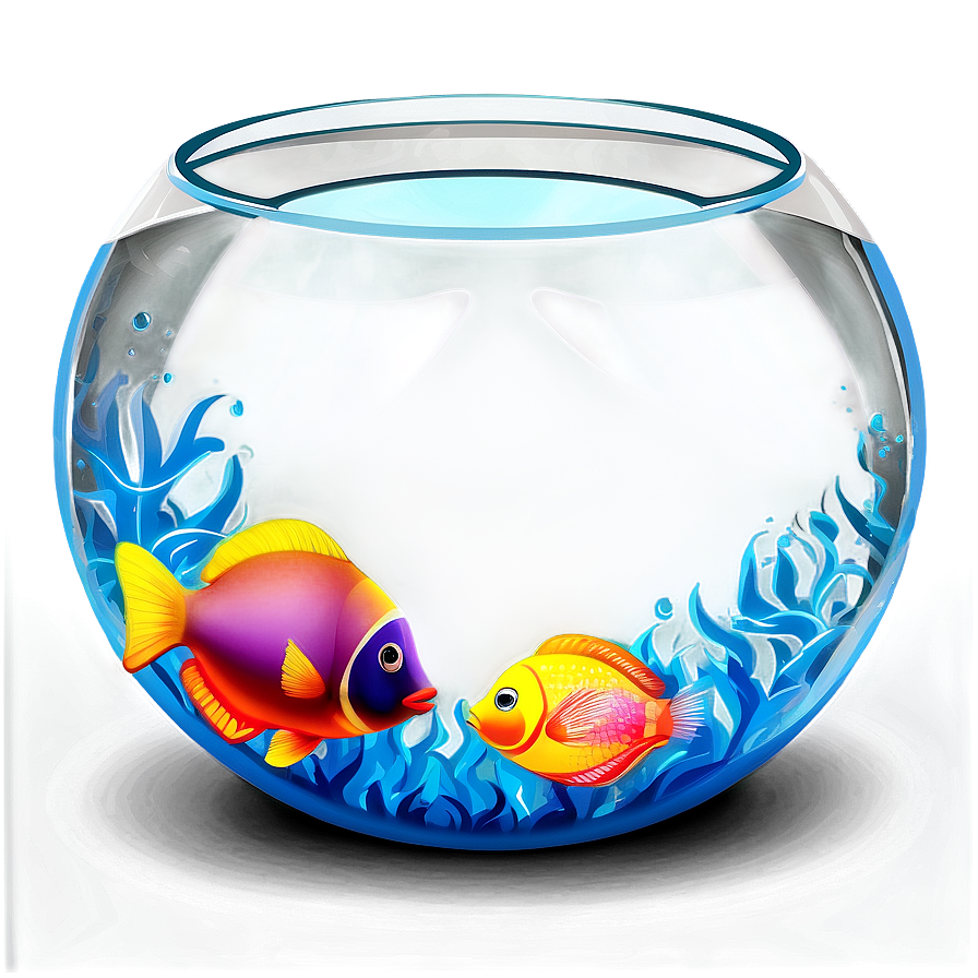 Fishbowl With Tropical Fish Png Hmj24 PNG Image