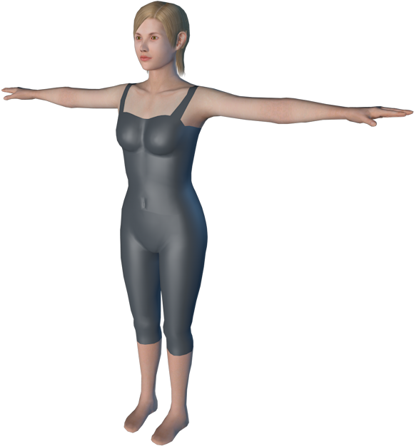 Fitness Model Balance Exercise Pose PNG Image