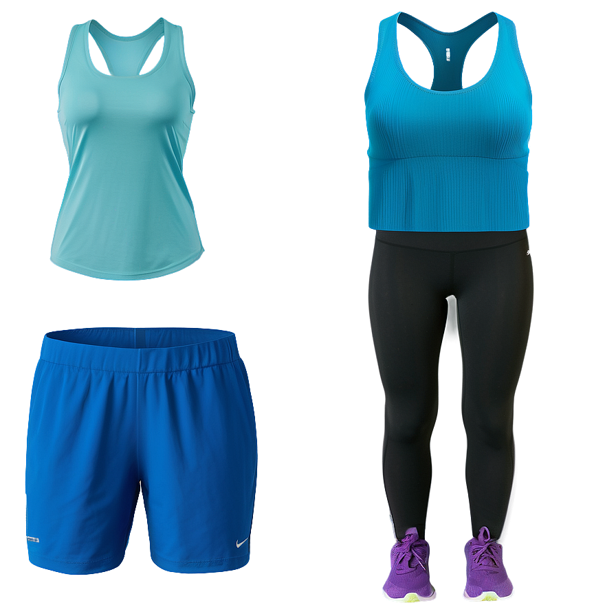 Fitness Outfit Selections Png 06122024 PNG Image