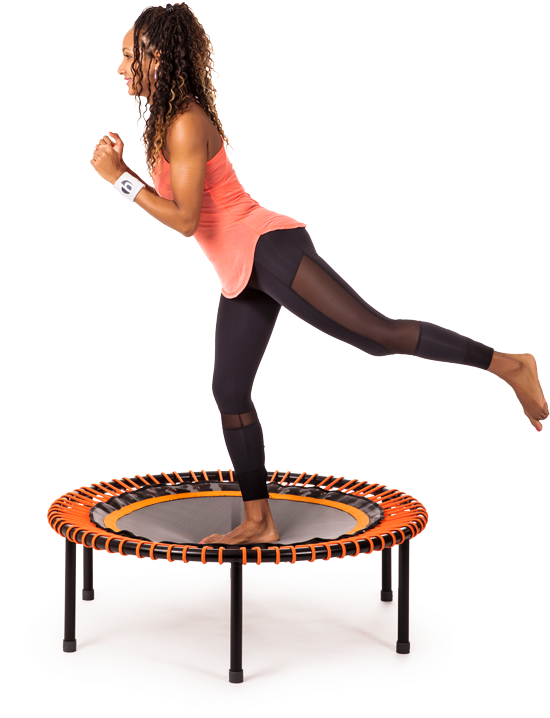 Fitness Trampoline Workout PNG Image