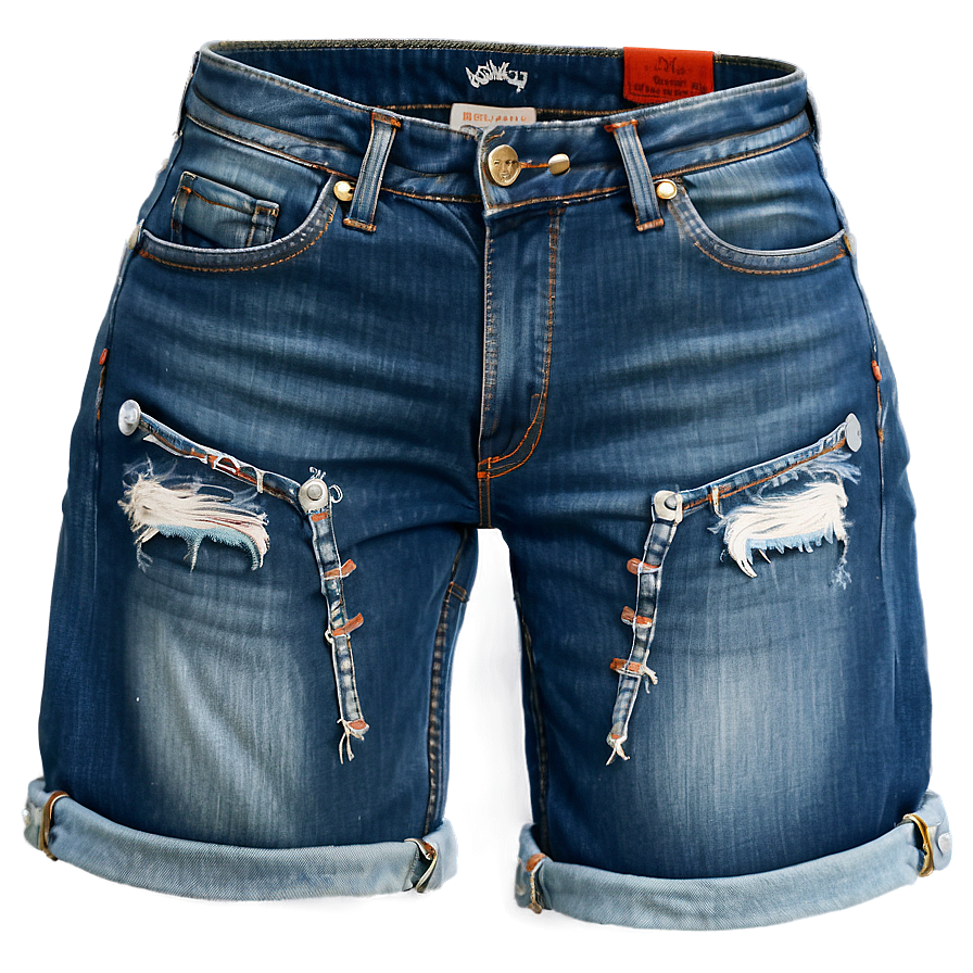 Fitted Denim Jorts Png 06132024 PNG Image