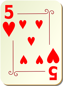 Five_of_ Hearts_ Playing_ Card PNG Image