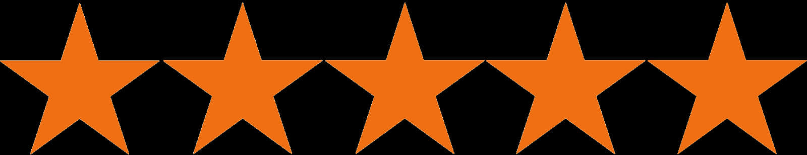 Five Star Rating Graphic PNG Image