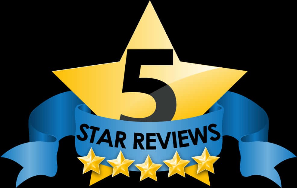 Five Star Rating Graphic PNG Image