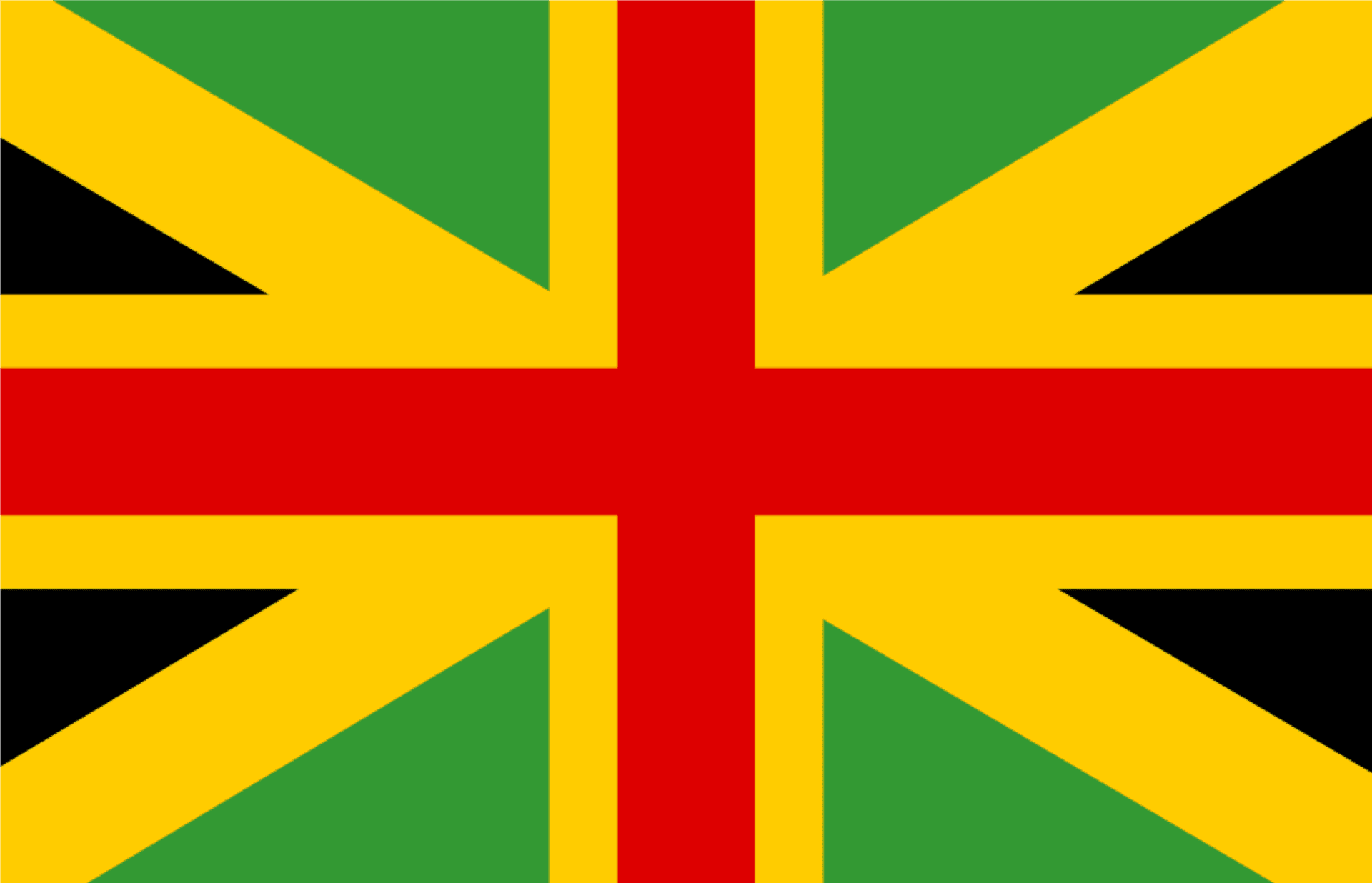 Flagof Jamaica Design PNG Image