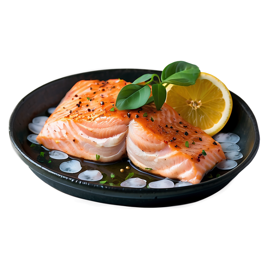 Flakey Oven Baked Salmon Png Uvv58 PNG Image