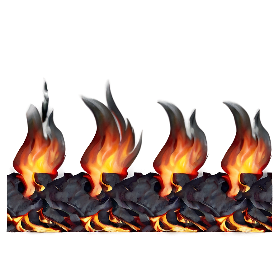 Flame Barrier Border Png Hpk PNG Image